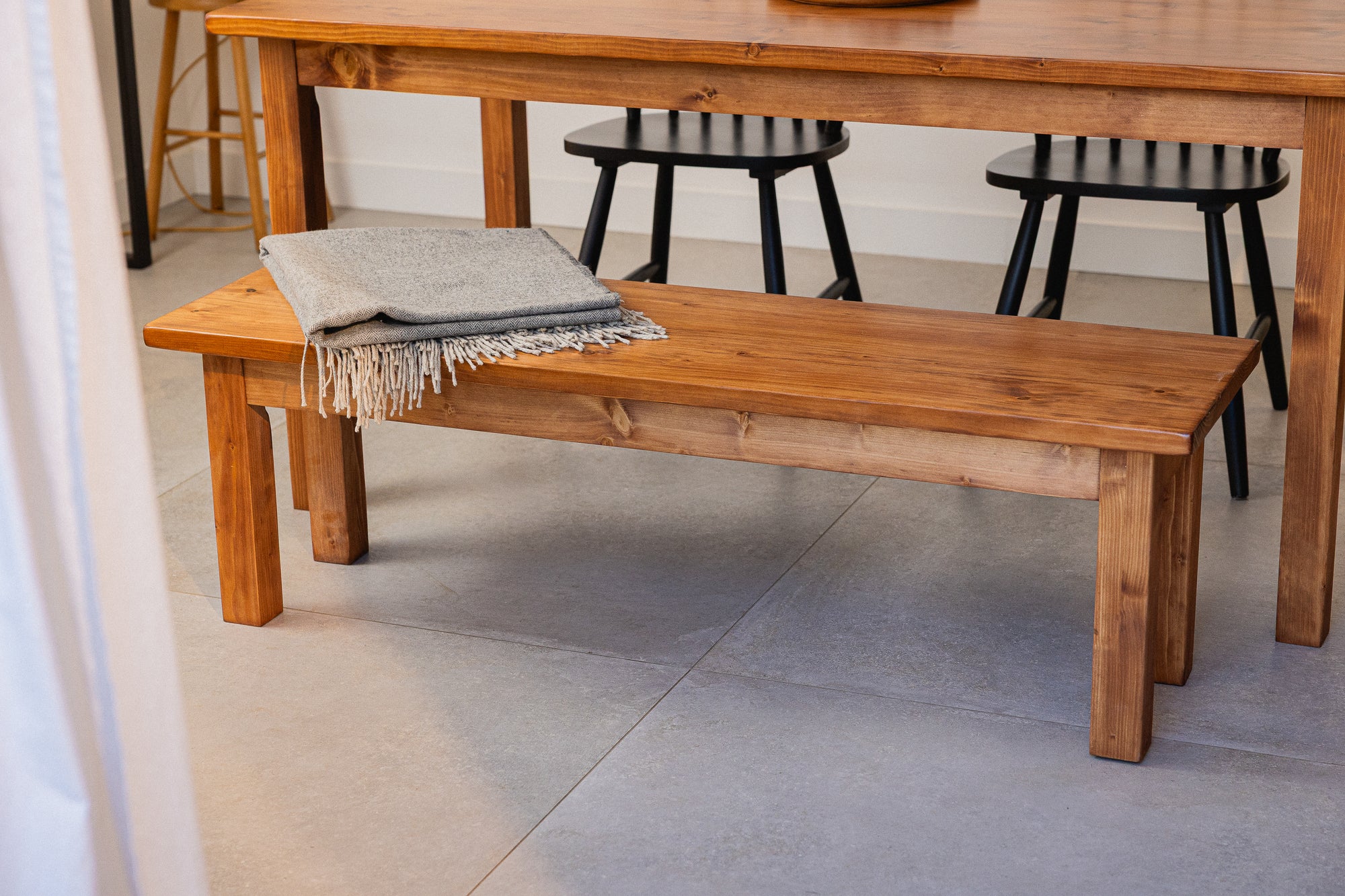 Trapezi • All Wooden Dining Table And Benches