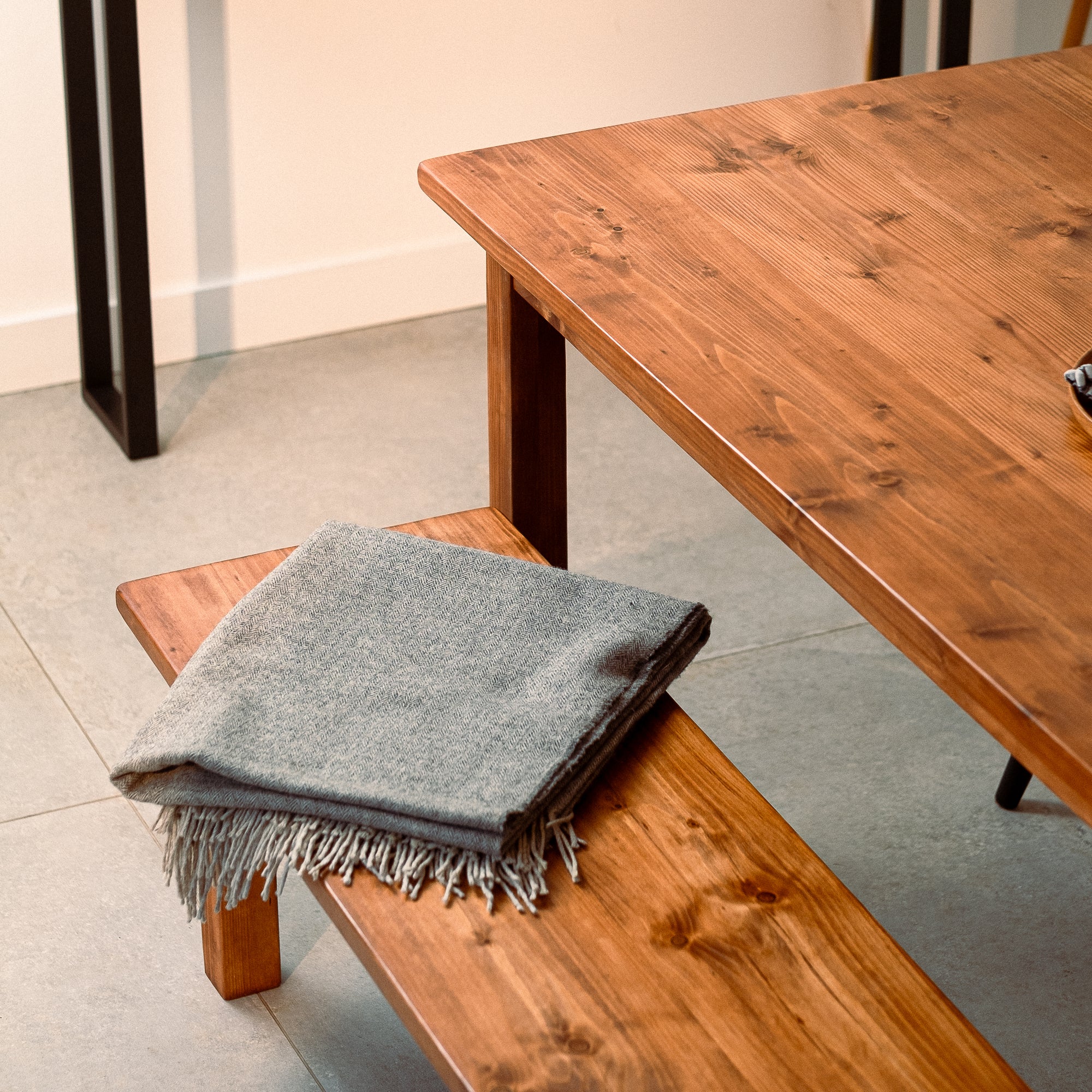 Trapezi • All Wooden Dining Table And Benches